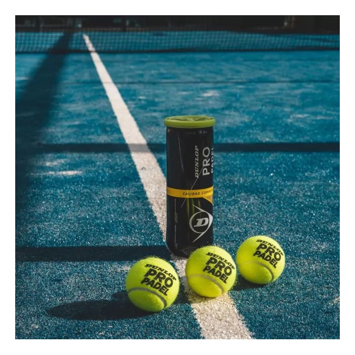 Pelotas de Padel Dunlop Pro Tubo x3